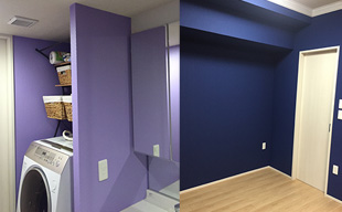 クロス張替えによりインパクトのある空間へ