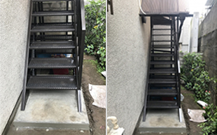 東京都北区鉄骨階段修繕工事事例
